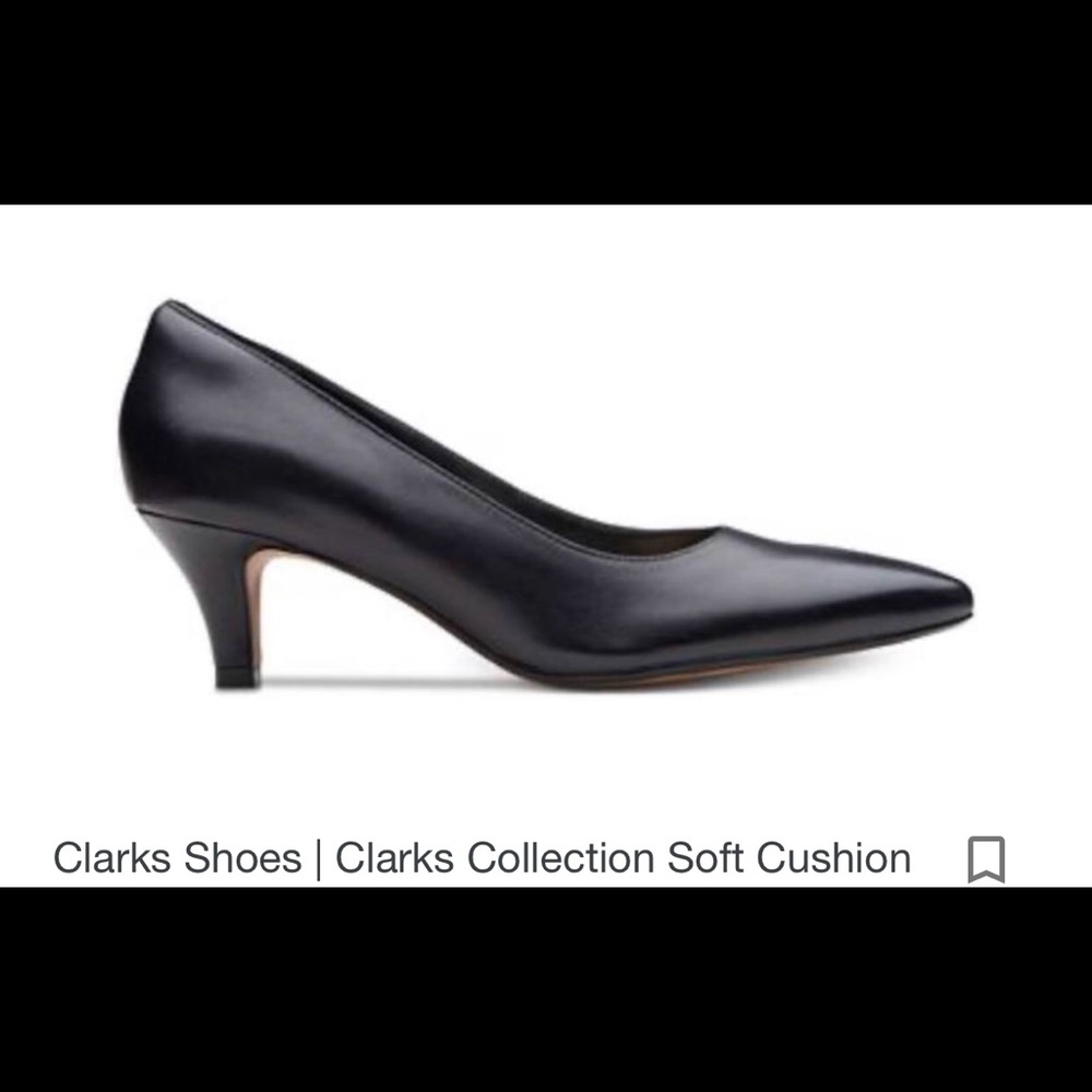 Clark’s heels- collection soft cushion, Black